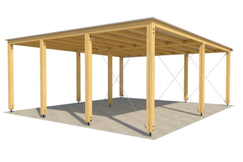 Carport 6x6 m