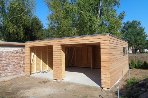 Holzgarage 5,7x6,3 m