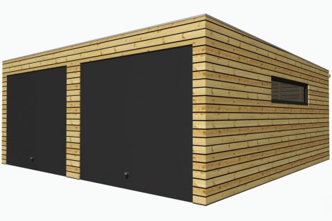 Holzgarage 5,7x6,3 m