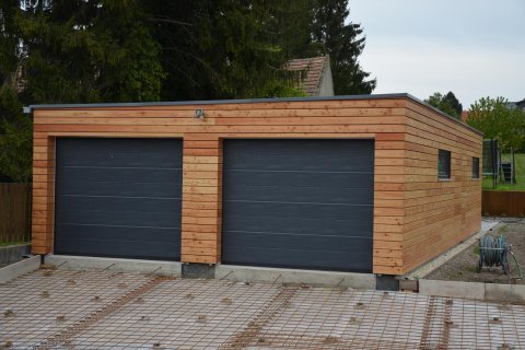 Holzgarage 6,3x6 m