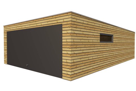 Design Holzgarage für 2 Autos 9x6,3 m 